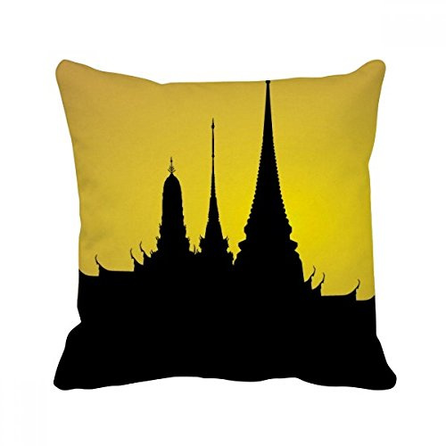DIYthinker Thai Customs Culture Shadow Temple Throw Pillow Sleeping Sofa Cushion Cover