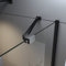 Boromal 2x50cm Haltestange für Duschwand Schwarz Stabilisator Haltestange mit Winkel Flexibel 180° Drehbar für Glasstärke 6-8mm Stabilisierungsstange für Dusche Walk-in Duschwände