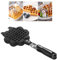 Topyond Double Sided Waffle Iron Flower Heart Shape Non Stick Waffle Maker 35x14cm