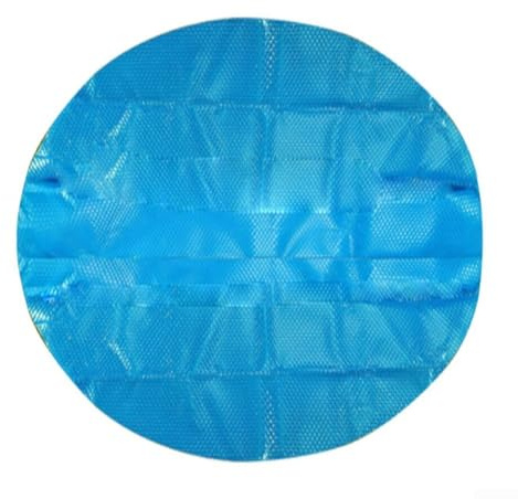 Eawfgtuw Copertura rotonda impermeabile per piscina fuori terra gonfiabile in tessuto PE con design con coulisse (2,3 m)