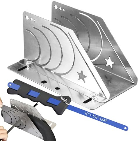 Hayaww Taglierina per Tubo Isolante Ad Alta Efficienza Tagliatubi Angoli Strumento di marcatura 45 Gradi Isolamento in Gomma Tubo Cutter Gomma Isolamento Tubo Cutter Strumento per Edilizia e Hvac (A)