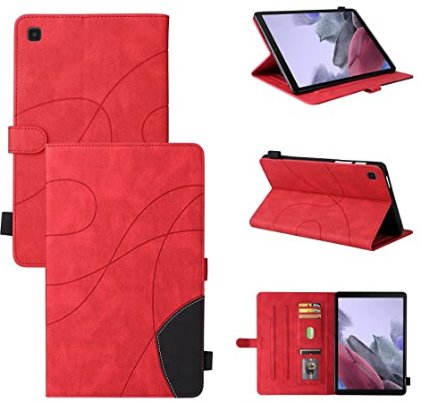 Resa med surfplatta Pu Läder Smart Tablet Väska, Fällbart Stativfall, Utan sömn/Wake Function Tablet Väska Compatible with Samsung Galaxy Tab A7 Lite 8.7 SM-T220 / T225 / T227 2021 Surfplatta skydd