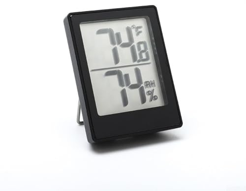 Zoegneer Hygromètre d'intérieur et thermomètre pliable avec surveillance de la température et de l'humidité pour la cuisine, la serre, la cave à vin ou le bureau