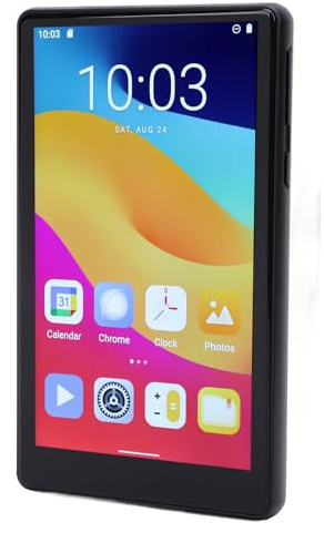 Cuifati 5.0-tums Pekskärm MP4-spelare, 11 WiFi 5.0 MP3-spelare med FM-radio E-boksläsare, för HD-videomusikuppspelning 4GB RAM 64GB ROM