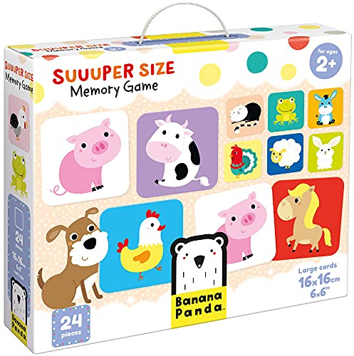 Banana Panda - Suuuper Size Memory Game - Memo Lernspiel für Kinder ab 2 Jahren 33679 Mehrfarbig