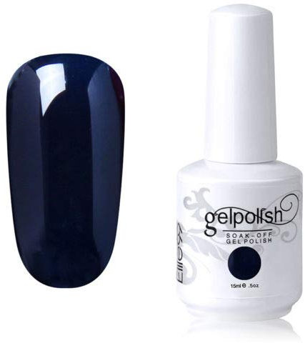 Colour Gel Polish 15ML Varnish Lacquer Foundation Sealer Nail Art DIY (1586-STEEL GREY)