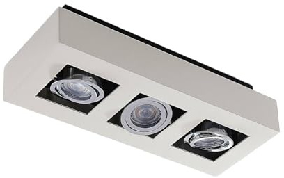 Arcchio Ceiling Light Vince dimmable (Modern) in White Made of Aluminium for e.g. Hallway (3 Light Sources, GU10) from Ceiling lamp