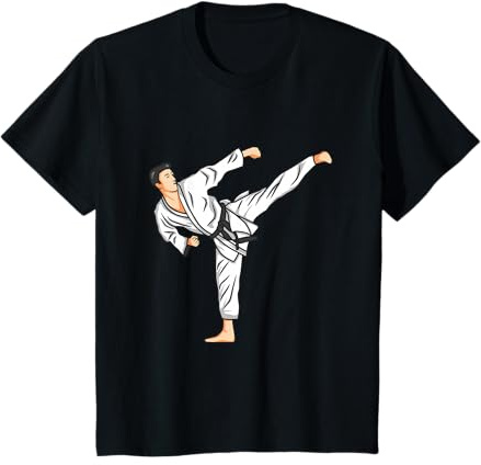 Niños Karate Boy Dibujo Karateka Camiseta