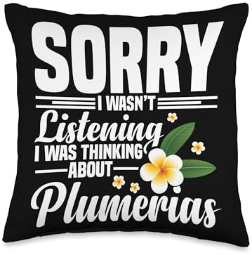 Plumeria Seeds for Planting Plumeria Gardener Tool Plumerias Throw Pillow