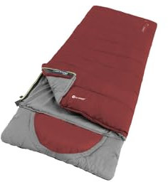 Outwell Unisex – Erwachsene Contour Lux Red Schlafsack, Deckenschlafsack, Rot, 220 x 85 x 85 cm