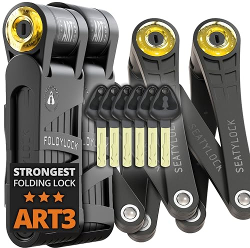 Seatylock Folding Bike Lock, High Security Sold Secure Gold Certified