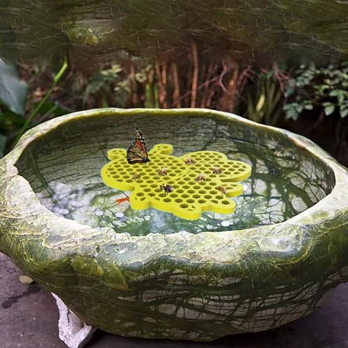 3pc Schwimmenden Inseln für Bienen, Bienen Wasser Feeder,Tränke, Wasserstelle Bienenschwimmende Insel, Schmetterlings Bienenfutter, Bienenbad, Gartendekoration (A)