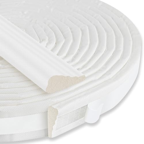 236 Wedge-Shaped Foam Window Seal Strip, Door Weather Stripping, Soundproof Front Door Frame Seal, Self-Adhesive Winter Insulation for Doors & Windows, Draft Stopper Gap Filler, White