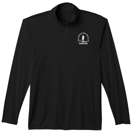 Old Man Paddling Paddle Standup Paddling Grandpa Kayak Performance Quarter-Zip Top
