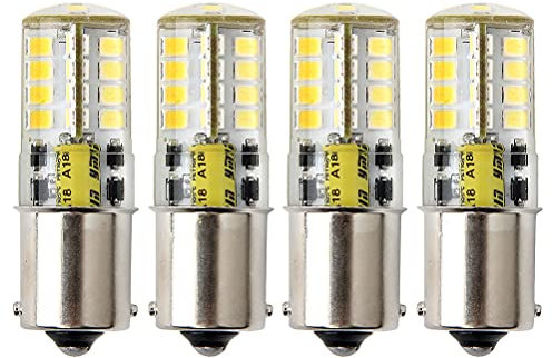 HRYSPN 4PCS Ampoule P21w Led 1156 ba15s 12v, 5 W Blanc froid 6000 K 500lm Blanc 6000K, Feu Recul,Frein Lampe RV, Bateau, Paysages, etc