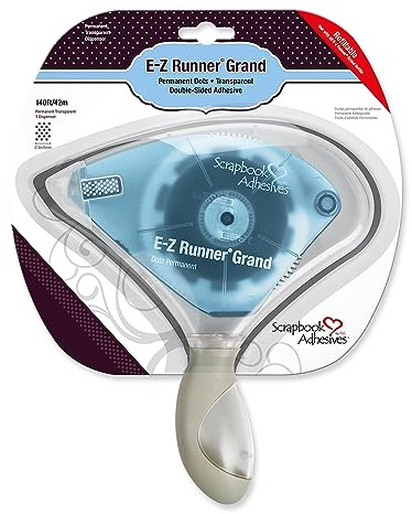 SCRAPBOOK ADHESIVES BY 3L E-Z Runner Grand Perm Dots, One Size, Clear, 01259-6