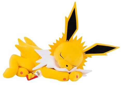 Pokémon PKW4793-45cm Schlafendes Plüsch - Jolteon, offizielles Plüsch