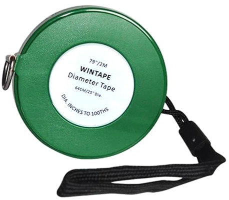 Mètre ruban de diamètre - Mètre ruban souple pour le corps - Mètre ruban circonférentiel - Mètre ruban de poche pour arbre - Avec indications impériales et métriques pour objets cylindriques