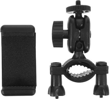 FUTUREORYY Soporte de Cámara para Moto y Bicicleta Rotación Abrazadera para Espejo Retrovisor Soporte para Teléfono y Cámara Compatible con Gopro y Seguro para Navegación y Grabación Ruta