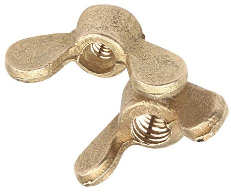 Xiedeai Tuerca de Mariposa Sujetadores - M4 M5 M6 M8 M10 M12 M14 M16 M20 Latón Tuerca de Mariposa Tapa de Tornillos Tornillo de Mano Herrajes