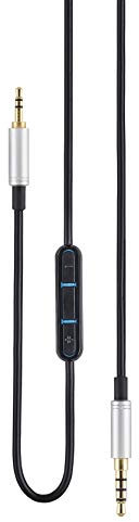 AGS Retail Ltd Compatible Replacement Audio Cable for Bose Noise Cancelling 700/NC700 – Black Cable with Gold-Plated Stepped Audio Jacks | Headphone Accessories
