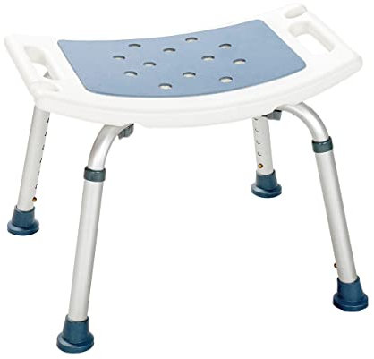 Akriva Komfort-Duschsitz - Höhenverstellbarer Badhocker - Rutschfester Duschsitz - Duschhocker mit Duschbrausenhalter