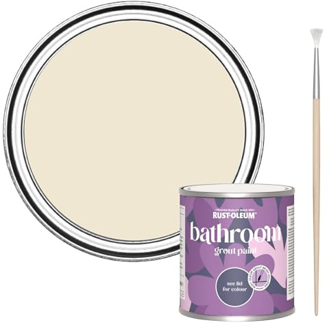 Rust-Oleum Mould-Resistant Beige Bathroom Grout Paint -Quarry Lime 250ml