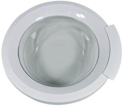 ensipart Waschmaschinentüre kompatibel mitBosch 11008957 Türe mit Türringen Frontscheibe Scharniere und Griff komplette Türe für Waschmaschine