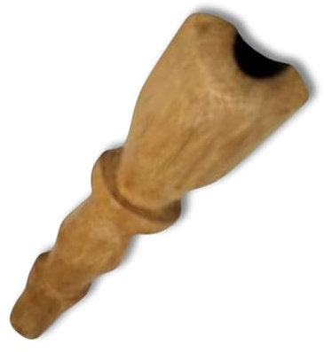 Generic Flöteninstrument, afrikanisches Musikinstrument #2, handgeschnitztes Holzblasklavier, afrikanische Flöte (OJA), braun, WSD34RF