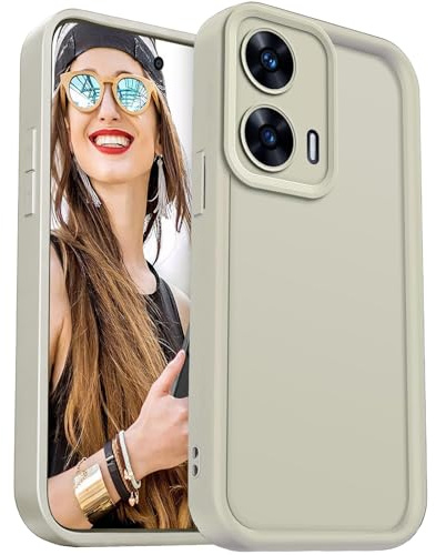 DESSEN Cover per Motorola Moto G85 5G - Silicone Custodia Antiurto Protezione Fotocamera Case Antishock Morbida TPU Bumper Resistente, Bianco