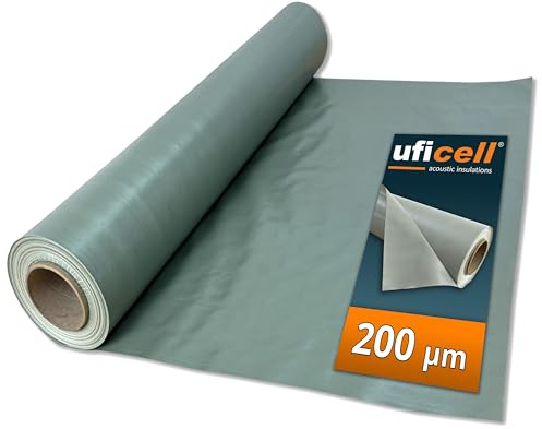 uficell Aqua-Stopp Baufolie, Estrichfolie, PE-Folie, Dampfsperre - 0,2 mm Stark - unter Laminat-/Parkettböden bei erhöhter Restfeuchte bzw. Einsatz einer Warmwasser Fußbodenheizung (100 m² (50 x 2))