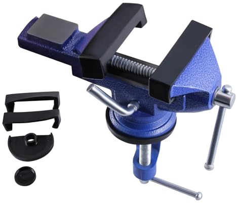 Étau D'établi 70 Mm/80 Mm, Pince De Serrage À 360 Degrés, Portable Double Usage, Robuste En Acier Moulé Force De Serrage PréCise(80mm)