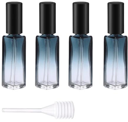 Porta profumi 10 ml, 5 Pezzi, Spruzzino Profumo Ricaricabile, Vaporizzatore da Viaggio, Bottiglia di Profumo Vuota, Dispenser Profumo Portatile, per passeggiate, Vita Quotidiana, viaggi e feste