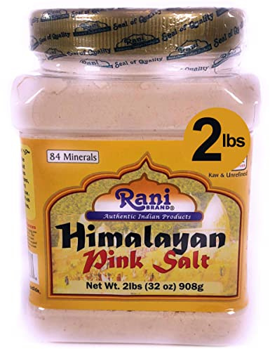 Rani Himalayan Pink Salt Powder (84 Essential Trace Minerals) 32oz (2lbs) 908g PET Jar ~ All Natural | Vegan | Gluten Friendly | NON-GMO | Indian Origin
