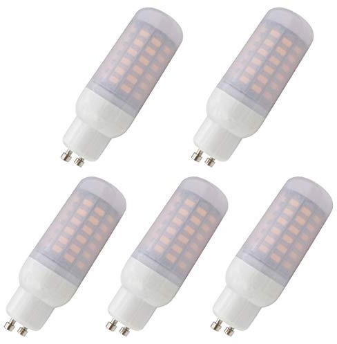 Aoxdi 5 Stück GU10 LED Birnen 10W, Warmweiß, 69 SMD 5730 LED Leuchtmittel Lampen GU10, AC220-240V