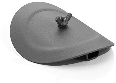 LANZZAS Clapet de nettoyage pour tuyau de poêle - Ø 180 mm (gris fonte)