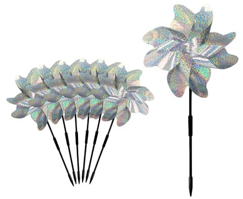 Mulino a vento repellente per uccelli, 7 pezzi