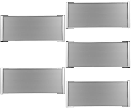 GANAZONO 5 piezas Letreros De Departamento Placa De Identificación Personalizada de Aluminio Para Oficina Letrero de Puerta 12x28cm