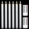 Vtobay Flammenlose LED Stabkerzen mit Timer-Fernbedienung, 6er Pack flackernde LED Stabkerzen, weiße batteriebetriebene LED Stabkerzen aus Kunststoff für Innen- und Außendekoration, (2 cm x 25,5 cm)