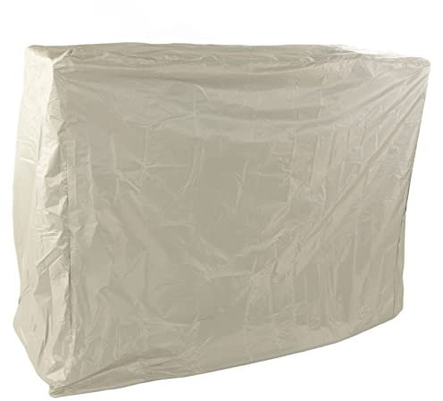 Tischtennis-Abdeckung, 190 Silberbeschichtete Tischtennis-Abdeckung mit Kordelzug, Tragbar für den Außenbereich (Beige)