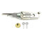 2-in-1 Schlosser-Werkzeug für Vorhängeschloss, Bürgerschloss, Lese- und Pick-Werkzeug, Euro-Zylinder-Dietrich-Set für Anfänger (SS003R)