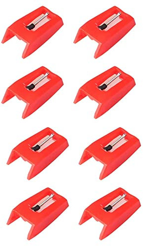 Fegtrtyoa 8 Pcs Record Player Needles, Universal Replacement Stylus Needles Replacement Stylus Needles for Vinyl Record Player