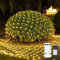 Lichternetz Außen, 2x2m 144 LED Lichterkette Außen Netz Warmweiß mit Stecker, Wasserdicht Lichternetz Innen Fernbedienung Timer 8 Modi, für Büsche Garten Weihnachtsbaum Zimmer Balkon