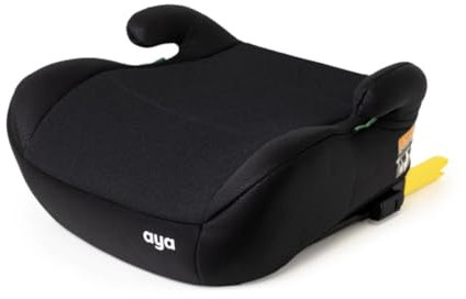 Aya EasyTravel i-Size Isofix Booster Seat | R129 Compliant Car Seat for Kids (135–150cm, Ages 6–12) | Lightweight, Compact & Travel-Friendly with Ergonomic Design (Graphite)