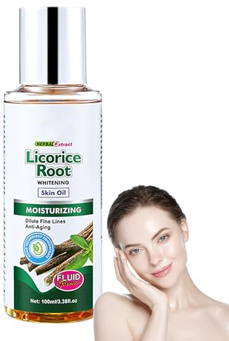 Huile D'extrait De De Réglisse - 3.38fl Oz Licorice Root Drops Huile Hydratante Pour Le Visage | Huile Pour Le Visage Anti-rétrécissement Des Pores, Huile Blanche Pour Le Visage, Huile Hydratan