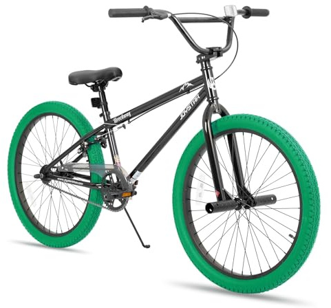 JOYSTAR Gemsbok 24 Pouces Freestyle BMX pour Les Filles de 8 à 13 Ans, 20 Pouces vélo pour Enfants, Vert
