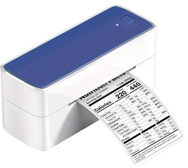 CCZRD Impresora De Envío PM 241 BT, Etiquetas Térmica Inalámbrica For Pequeñas Empresas, Compatible con Teléfono Y Computadora Impresión Rápida Nítida Cada Etiqueta(Blue)