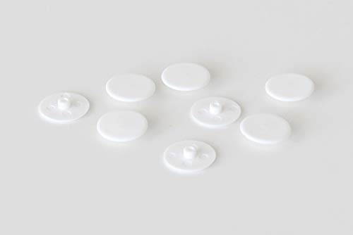 8x Schraubenabdeckung für Kallax Expedit Trofast Regal Abdeckkappe Plastikkappe Abdeckknöpfe Schraubenkappe aus Kunststoff in weiß