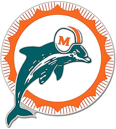 NFL Universal Schmuck Caps PIN Miami Dolphins RETRO