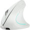 Souris Verticale sans Fil 2,4 GHz pour Ergonomique - Rechargeable - avec 4 DPI réglables 800/1200/1600/2400-6 Boutons - Compatible avec PC, Bureau, Mac (Blanc)